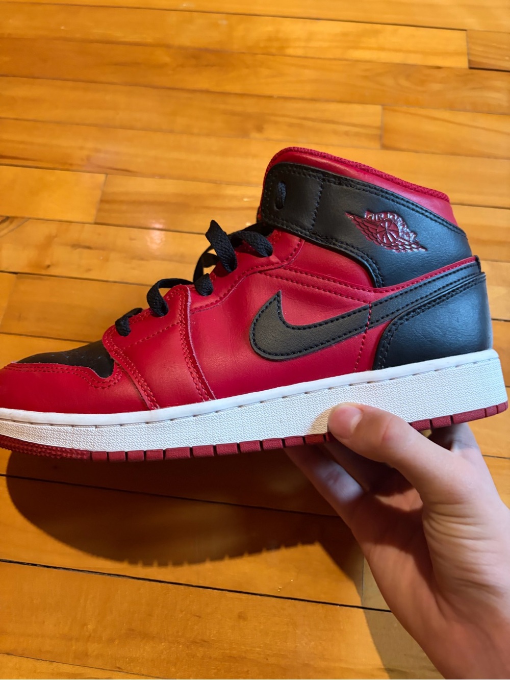 Nike Jordan Kids' Red and Black High-Top Sneakers